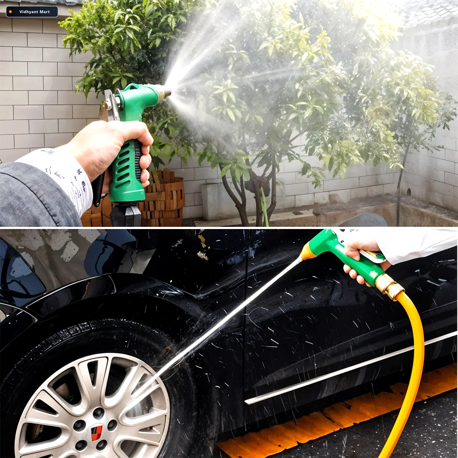 Vidhyant Mart Water Spray Gun Durable Lever Nozzle For Garden Ca 3