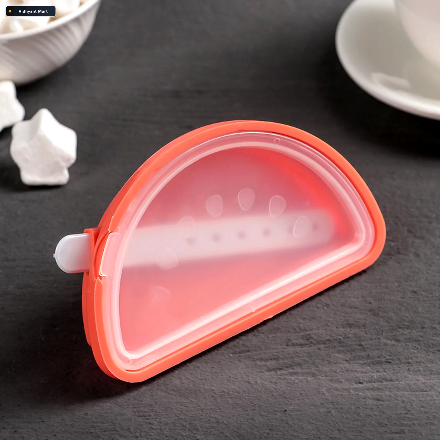 Vidhyant Mart Watermelon Ice Mould Reusable Silicone Diy Treats 2