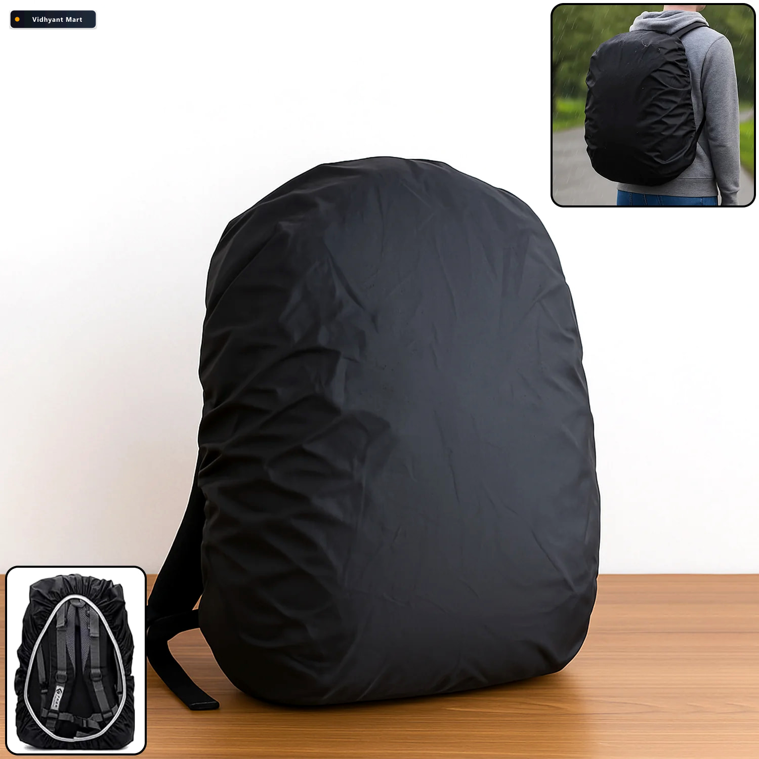 Vidhyant Mart Waterproof Backpack Rain Cover For 20 40l Bags 1