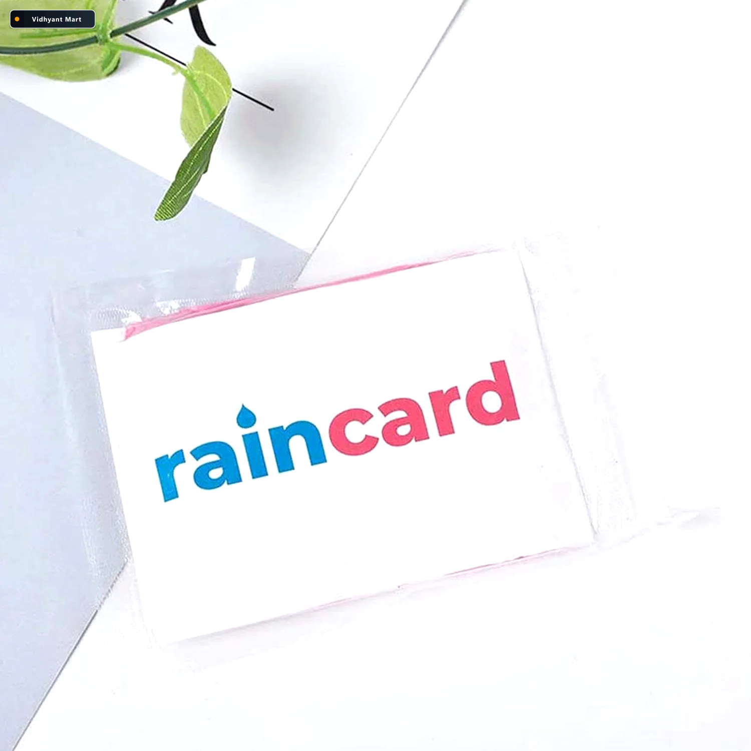 Vidhyant Mart Waterproof Emergency Raincoat Card Compact Easy Ca 2