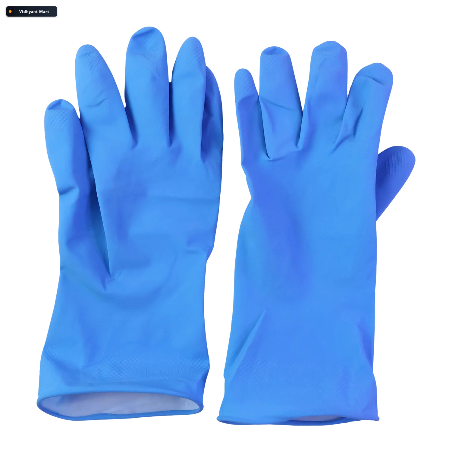 Vidhyant Mart Waterproof Rubber Cleaning Gloves Durable Reusable 4
