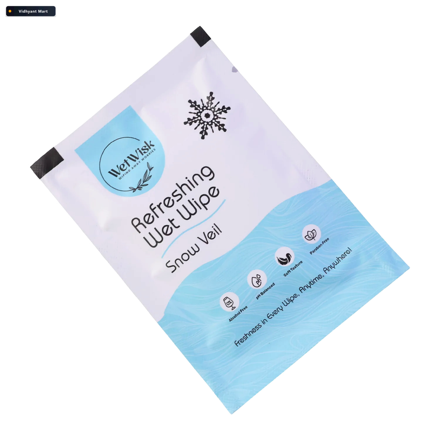 Vidhyant Mart Wet Wipes Face Body Refreshing Snow Veil Fragrance 3