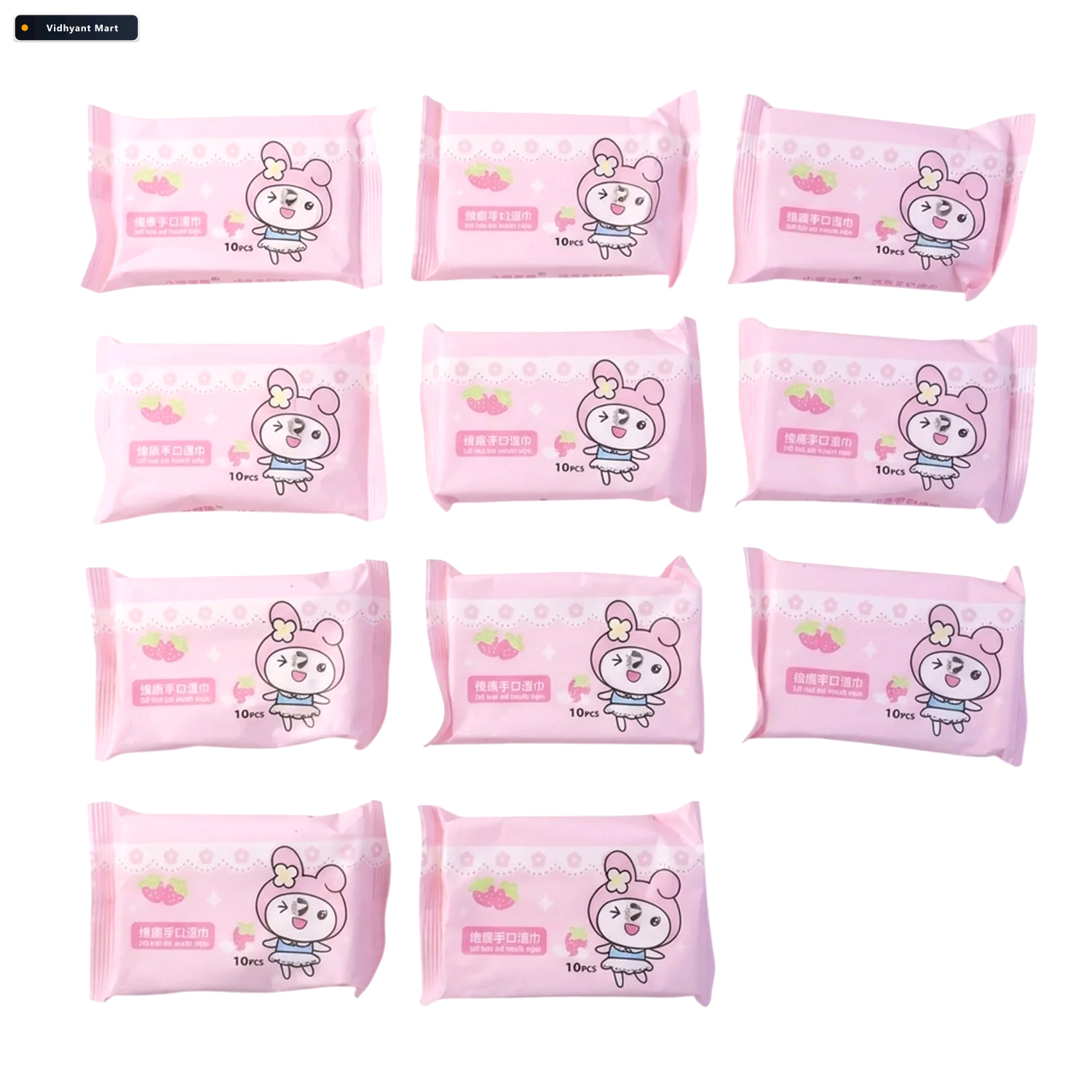 Vidhyant Mart Wet Wipes For Kids Gentle Cleansing Portable Packa 4