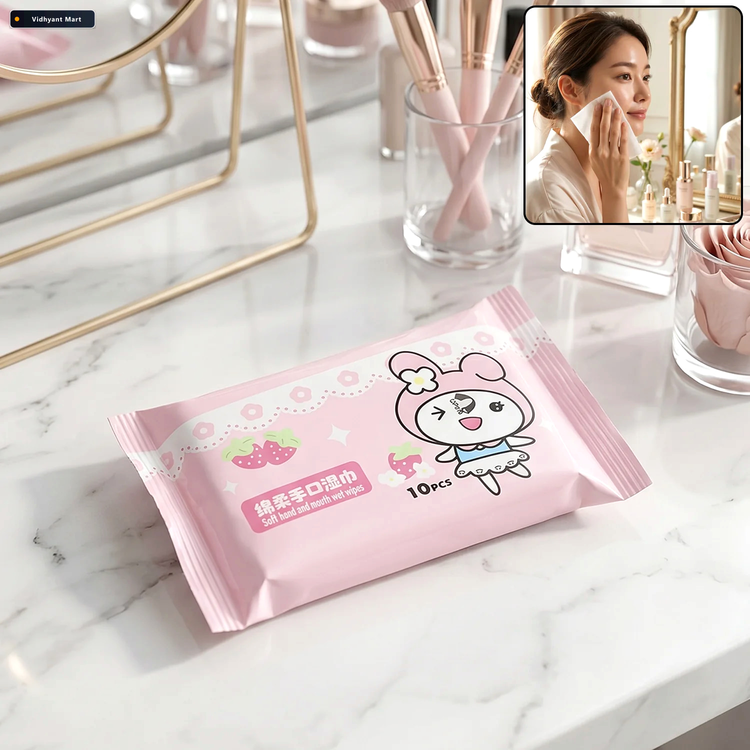 Vidhyant Mart Wet Wipes For Kids Gentle Portable Cleaning Soluti 1