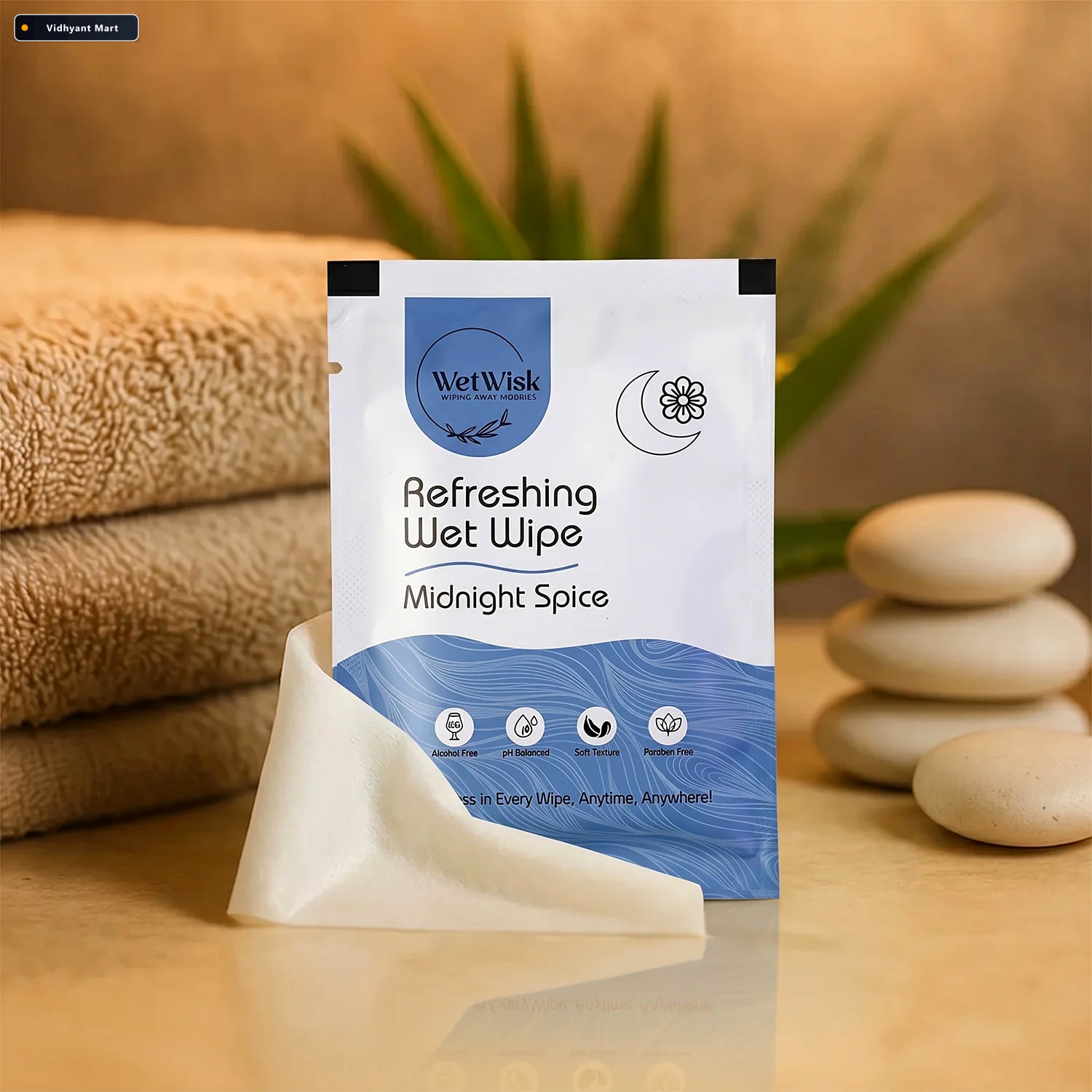 Vidhyant Mart Wet Wipes Gentle Cleansing For Face Body Hands 4