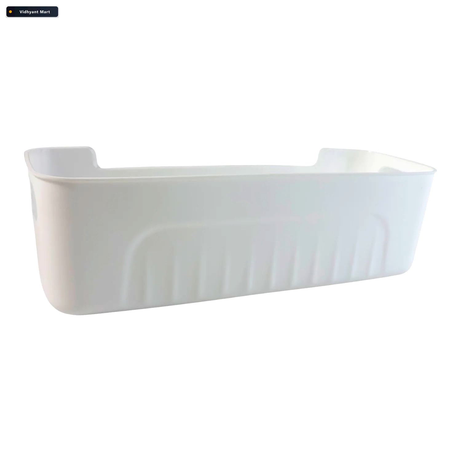 Vidhyant Mart White Plastic Storage Basket Set 4 Durable Stackab 3