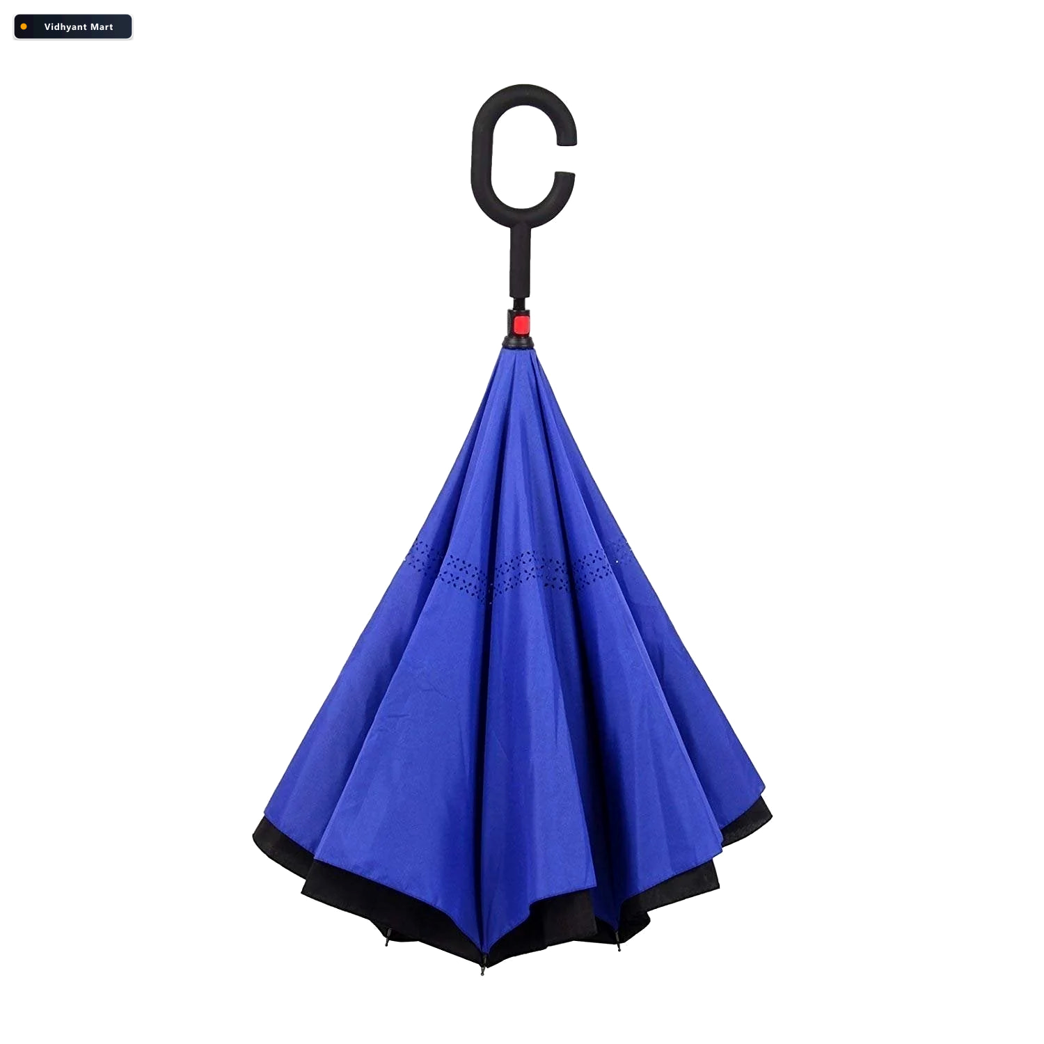 Vidhyant Mart Windproof Reverse Umbrella C Handle Upside Down De 3