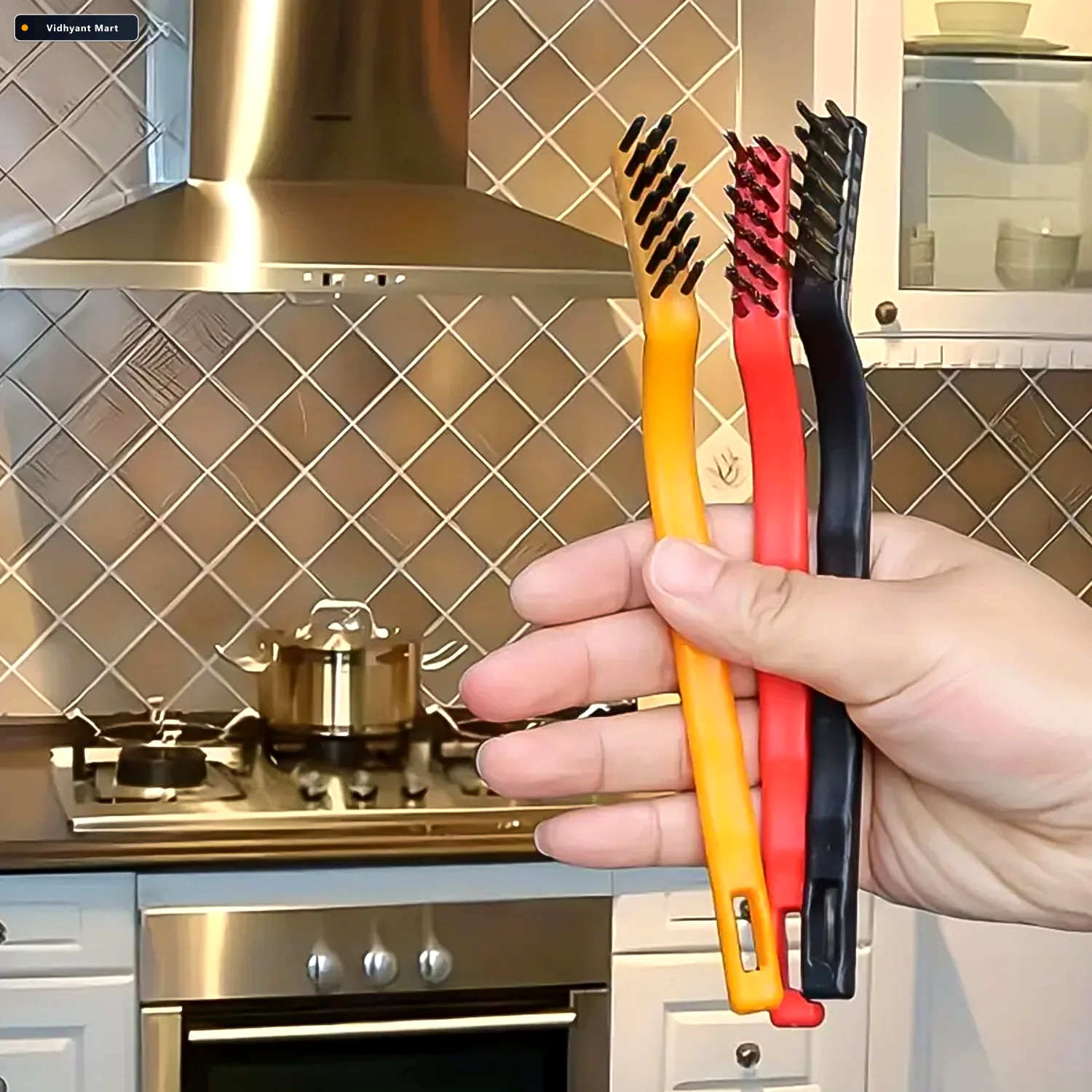 Vidhyant Mart Wire Brush Scraper Set 5 Pcs For Rust Paint Sparkl 3