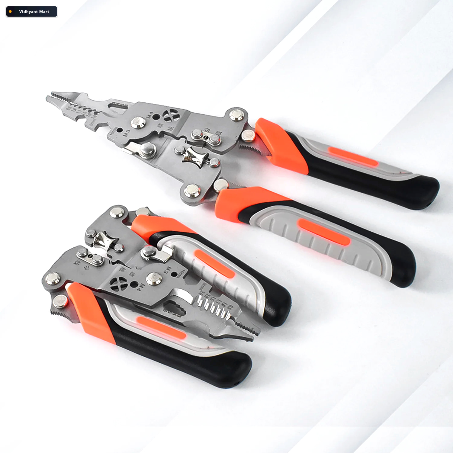 Vidhyant Mart Wire Stripper Pliers 8 In 1 Ergonomic Soft Grip Mu 1