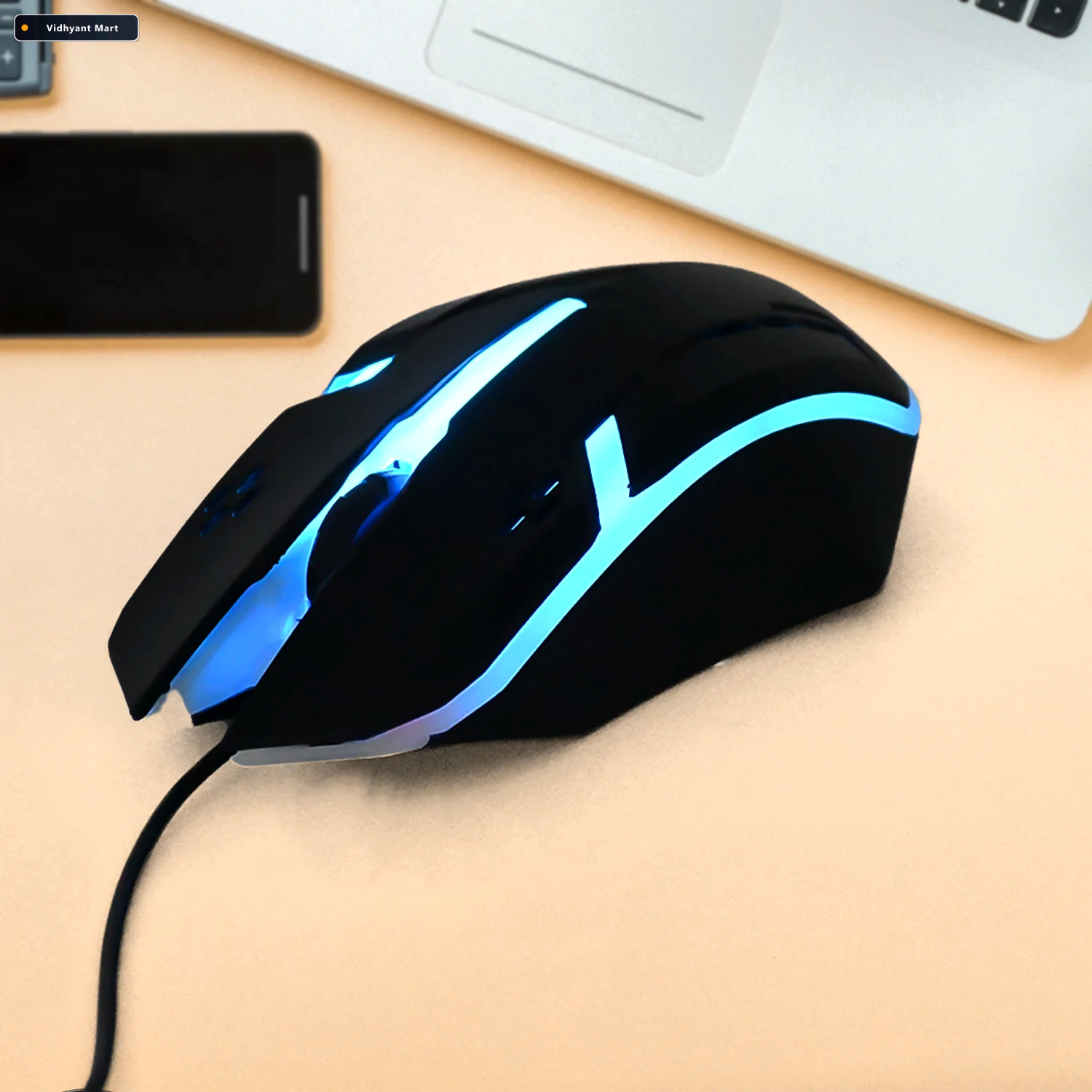 Vidhyant Mart Wired Optical Mouse Comfortable Precise Tracking C 1
