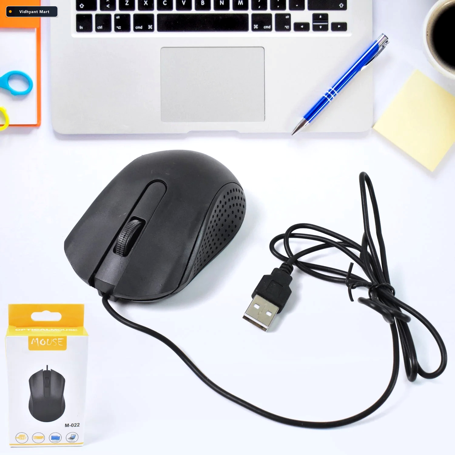 Vidhyant Mart Wired Optical Mouse M 022 Usb Connectivity Compsho 2