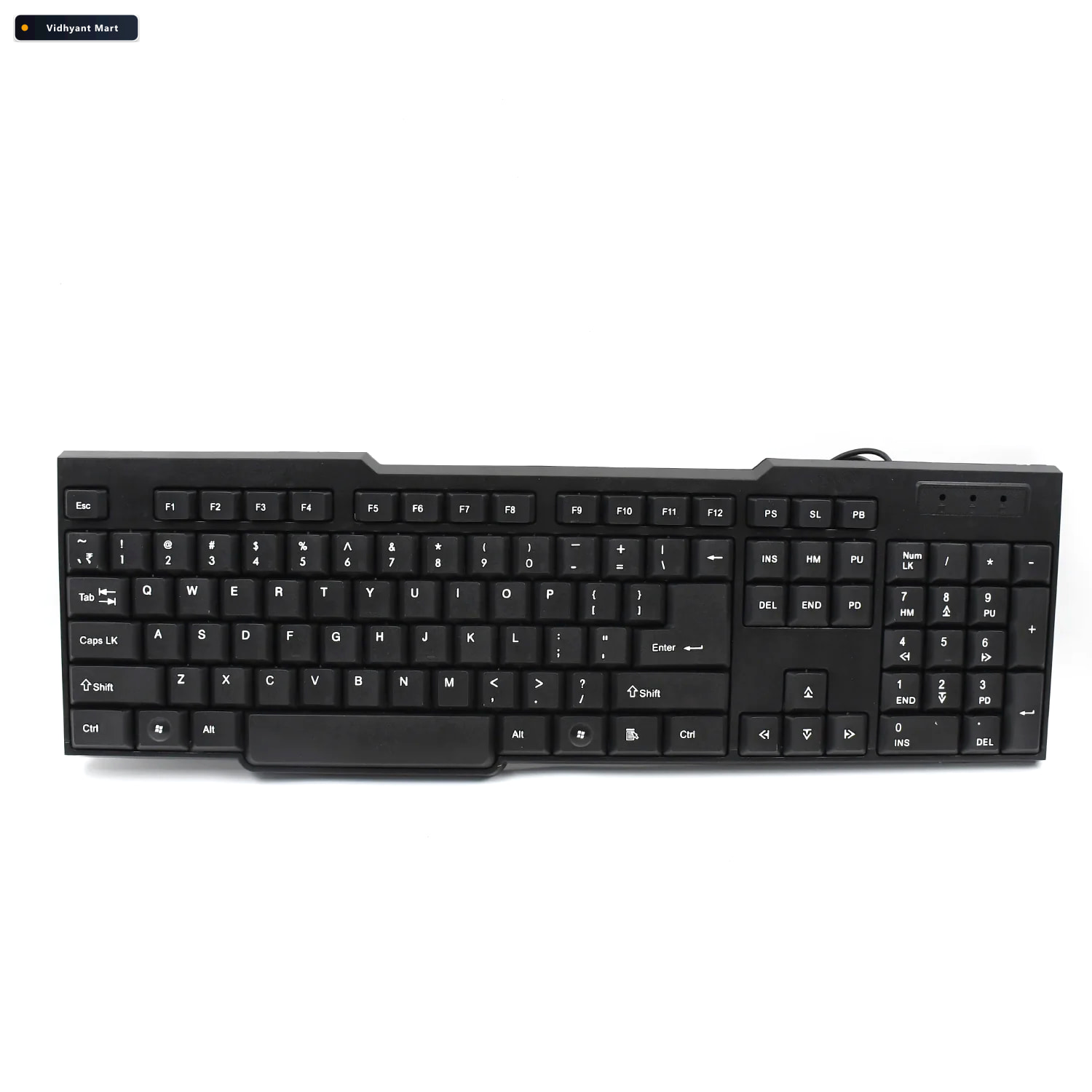 Vidhyant Mart Wired Usb Keyboard Ergonomic 104 Keys For Office H 2