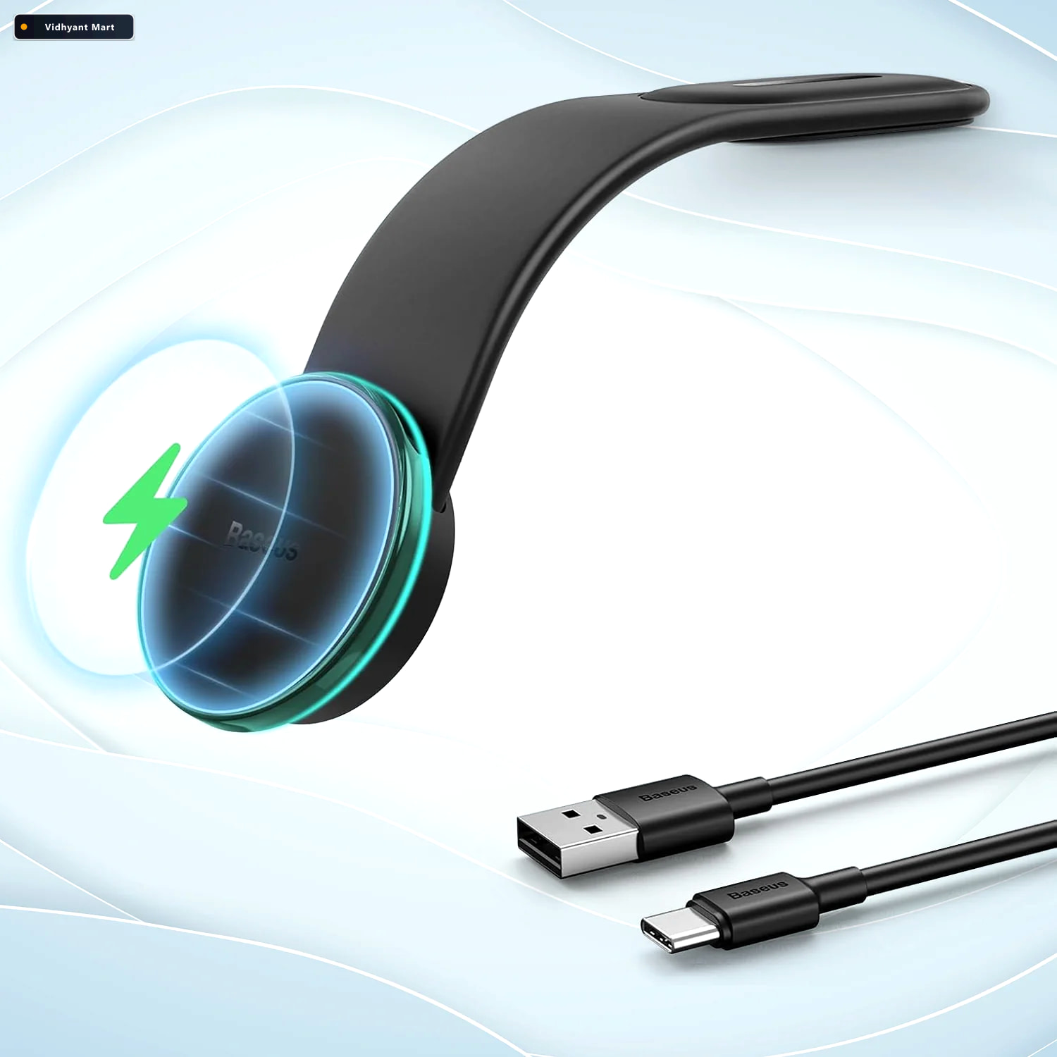 Vidhyant Mart Wireless Car Charger 15w Fast Charging Secure Moun 1