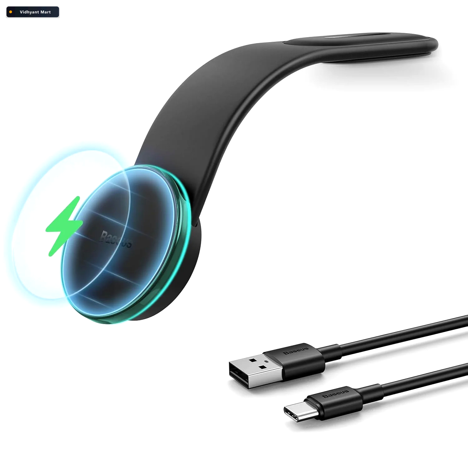Vidhyant Mart Wireless Car Charger 15w Fast Charging Secure Moun 4