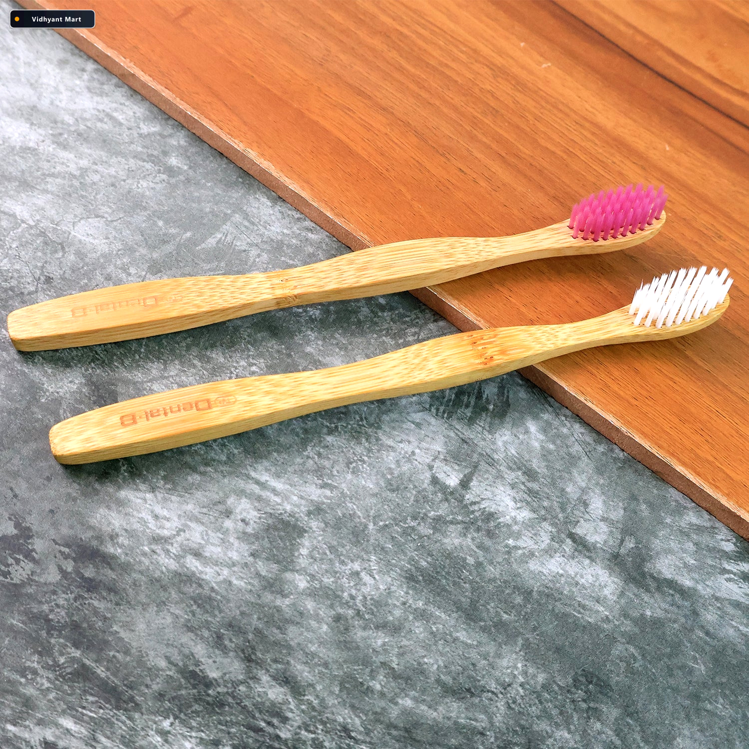 Vidhyant Mart Women Bamboo Toothbrush Set Soft Bristles Eco Frie 2