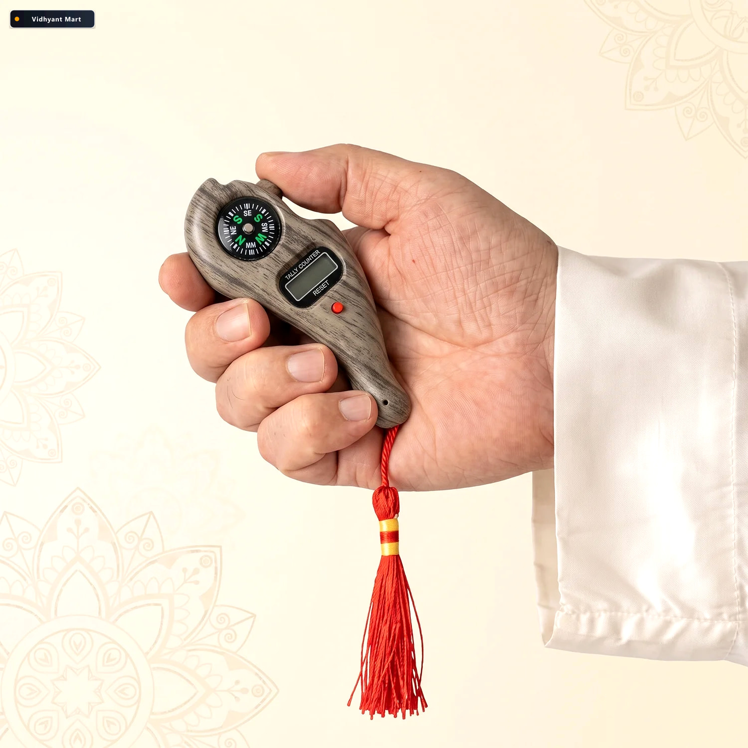 Vidhyant Mart Wooden Digital Tasbih Counter Handheld Lcd Mantra 2