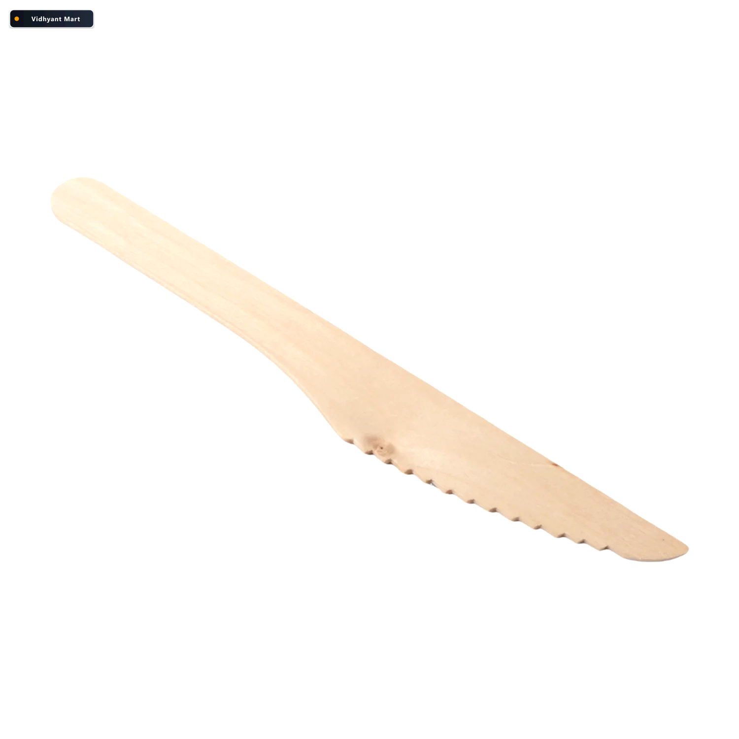 Vidhyant Mart Wooden Knife 165mm Smooth Eco Friendly Cutlery 30 4