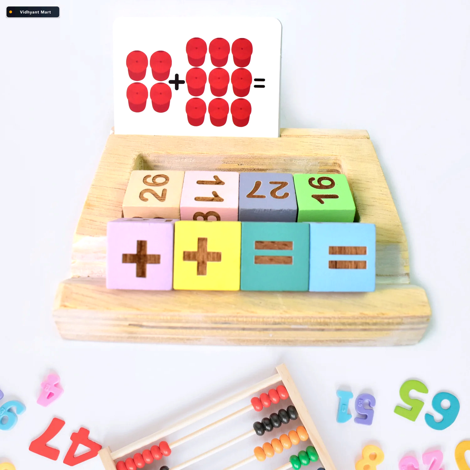 Vidhyant Mart Wooden Math Game For Kids Early Learning Education 1