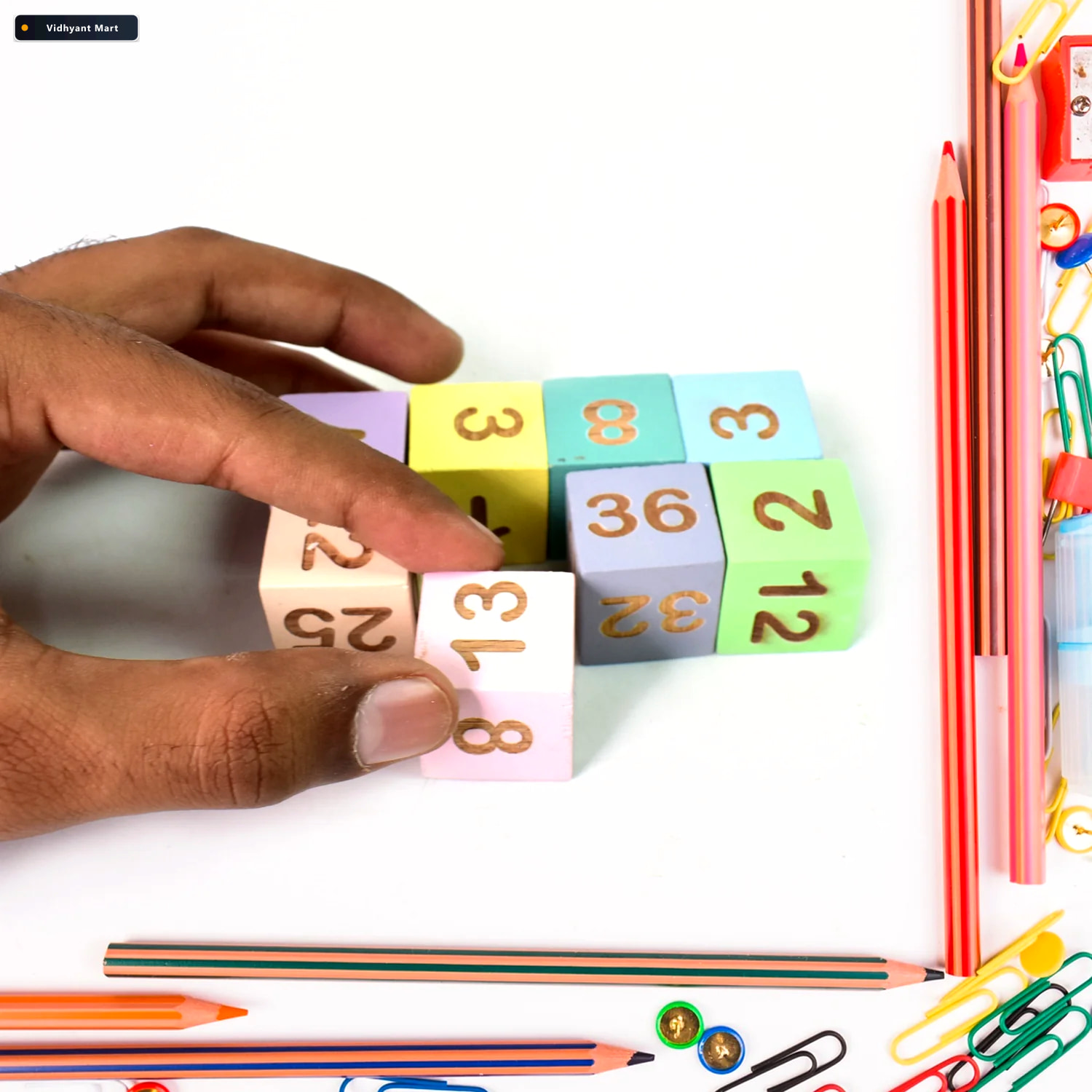 Vidhyant Mart Wooden Math Game For Kids Early Learning Education 4