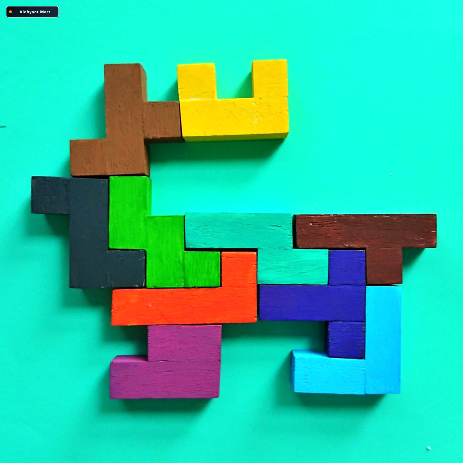 Vidhyant Mart Wooden Mind Game For Kids Educational Brain Booste 1