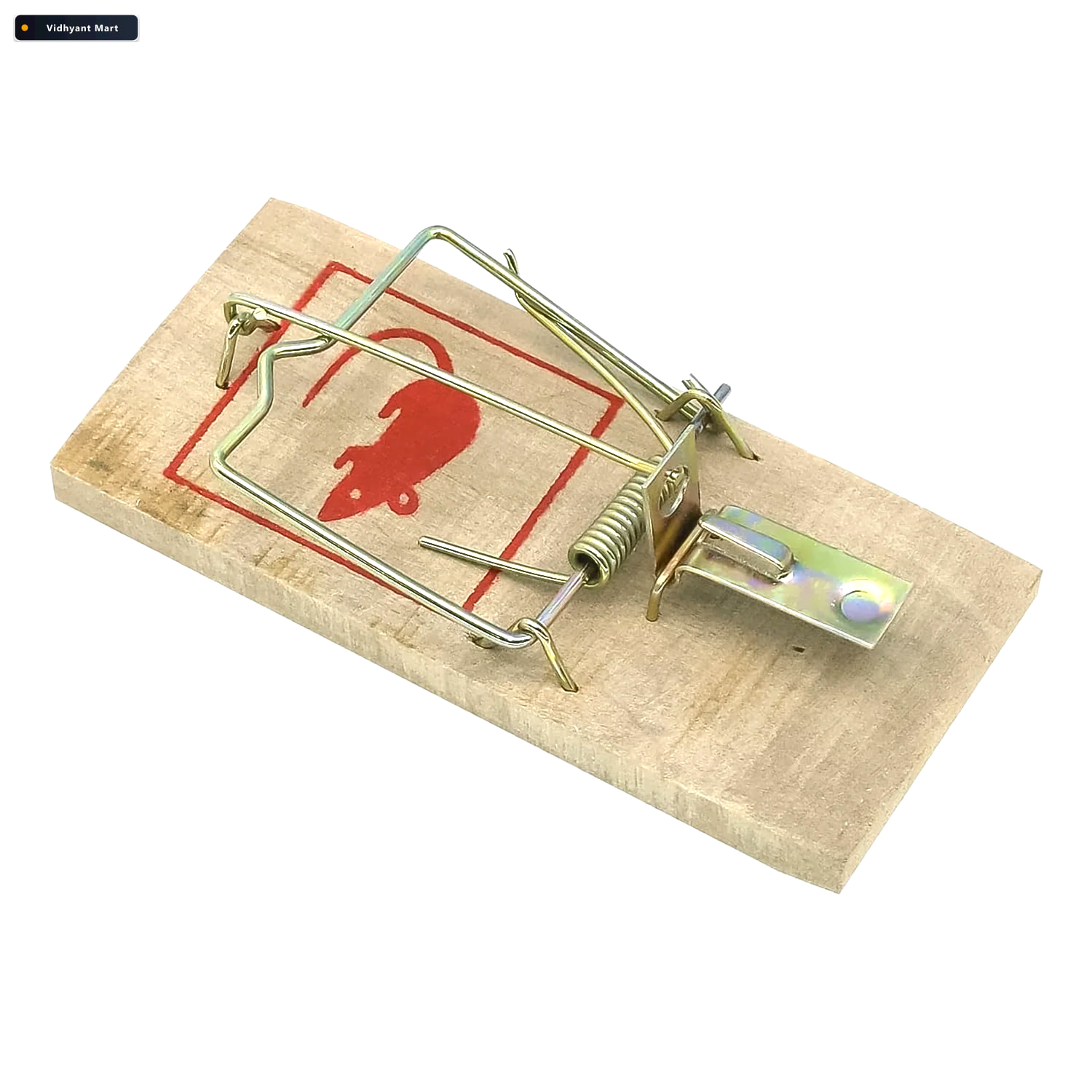 Vidhyant Mart Wooden Mouse Trap Durable Reusable Pest Control Sn 3
