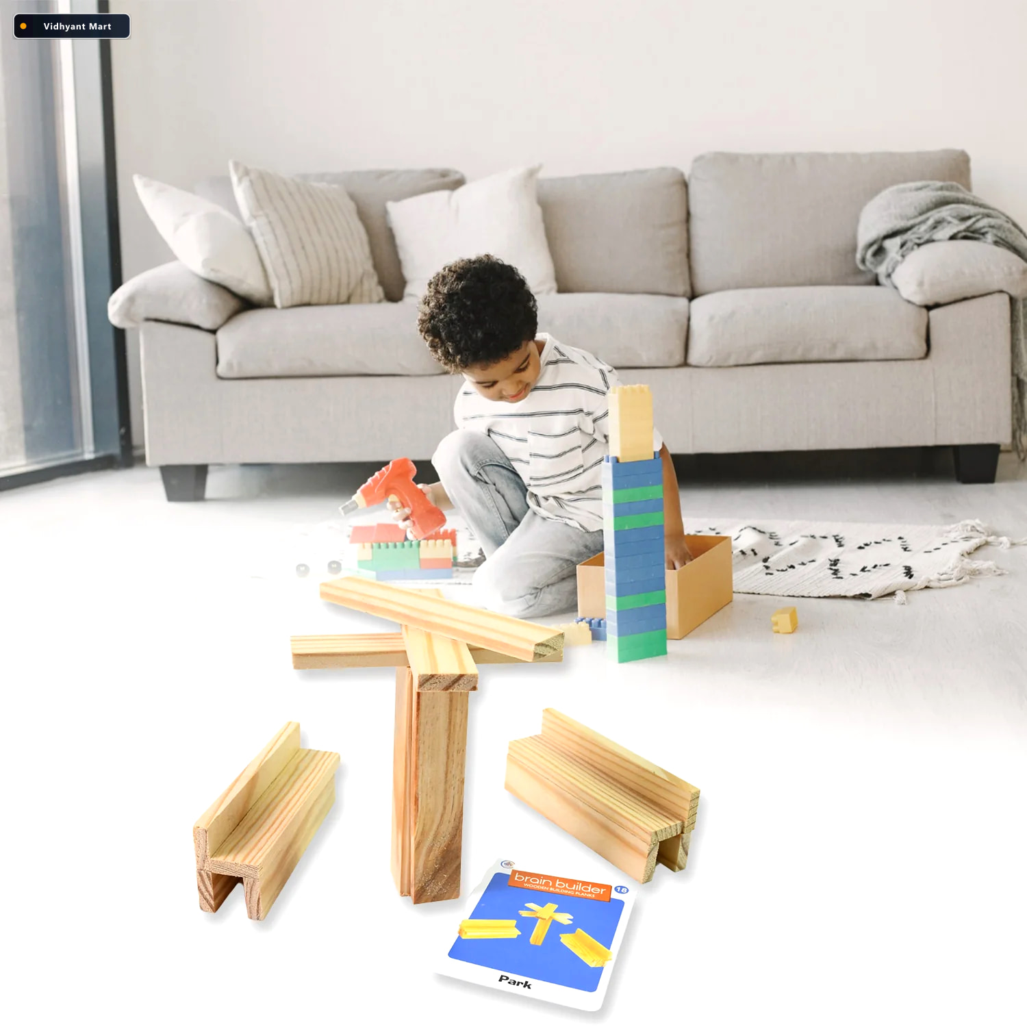 Vidhyant Mart Wooden Pattern Puzzle Brain Game For Kids Adults P 3