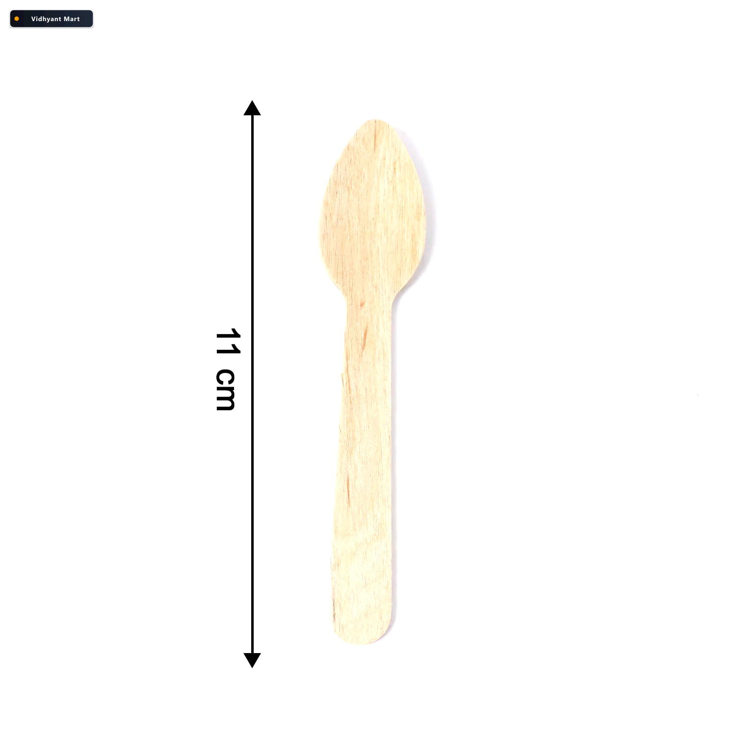 Vidhyant Mart Wooden Tea Spoon 110mm Eco Friendly Sturdy 30 Pcs 3