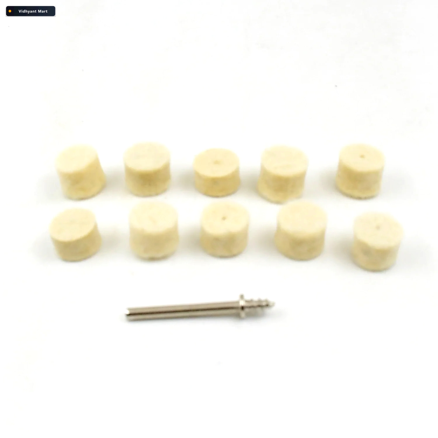 Vidhyant Mart Wool Felt Polishing Pad 11 Pcs Rotary Tool Accesso 3