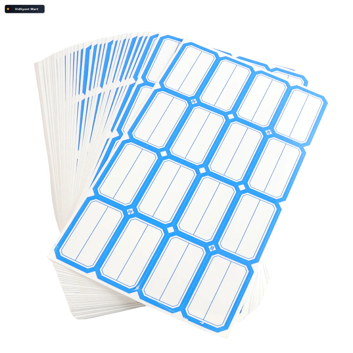 Vidhyant Mart Writable Label Stickers 50 Sheets Self Adhesive Fo 4