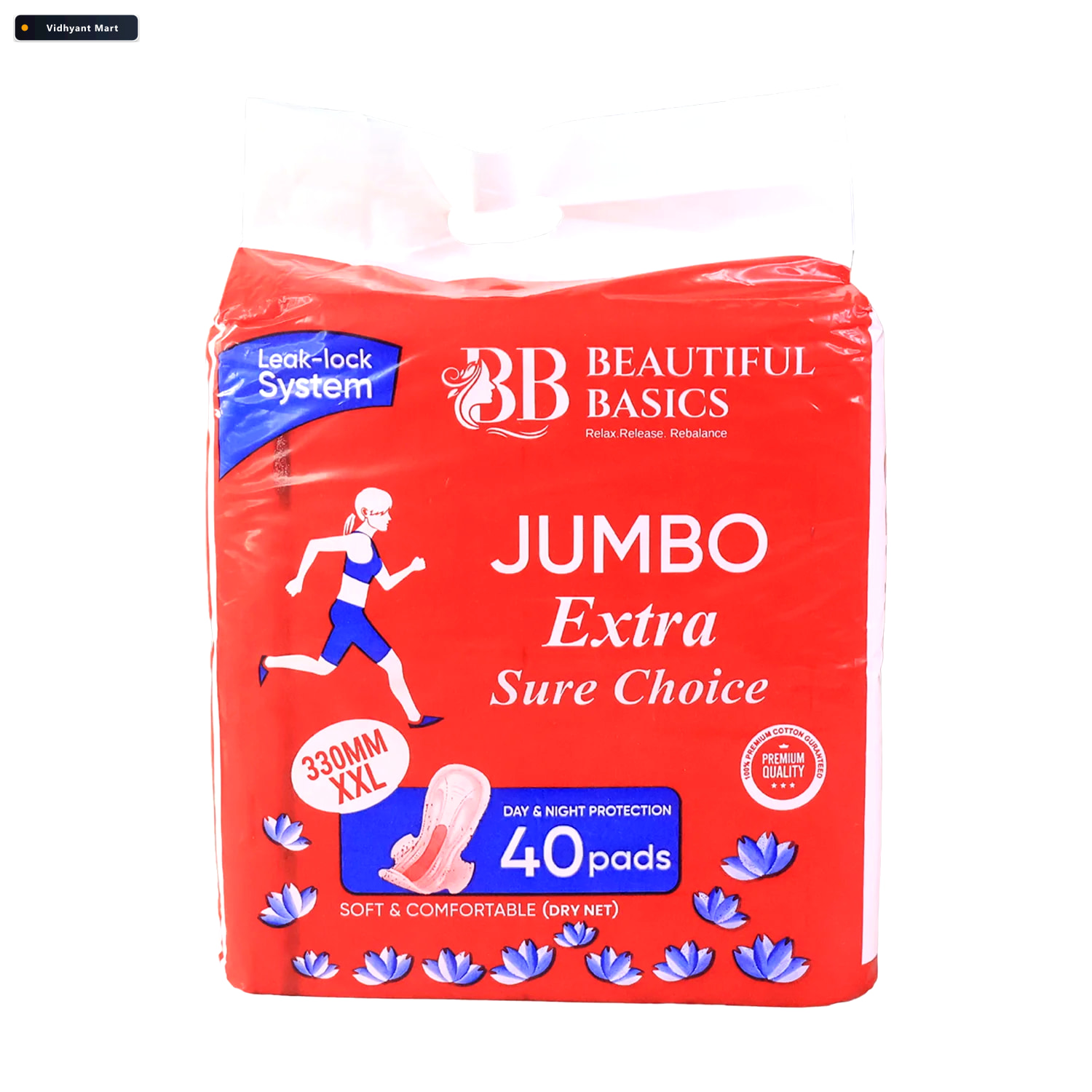 Vidhyant Mart Xxl Sanitary Pads 330mm Superior Comfort Leak Prot 4