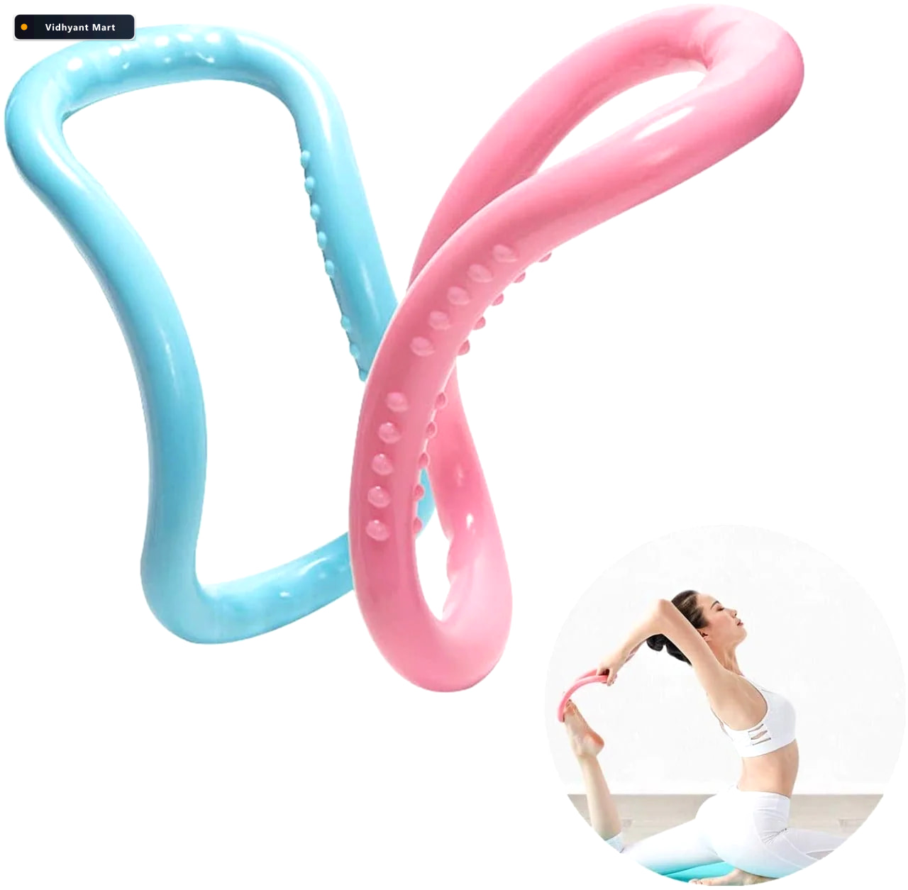 Vidhyant Mart Yoga Ring Portable Pilates Exercise Tool For Stren 2